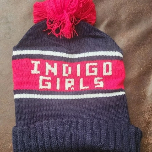 Indigo Girls Knit Beanie with Pom Pom